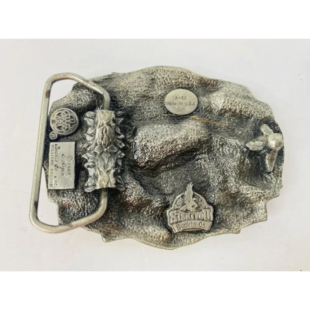 Siskiyou Belt Buckle‎ I’d Rather Be Hunting 1987 Made in Usa Vintage Deer